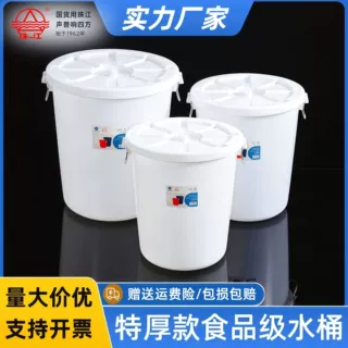 珠江牌大号加厚塑料桶家用食品级储水桶酿酒发酵桶塑料桶圆桶胶桶