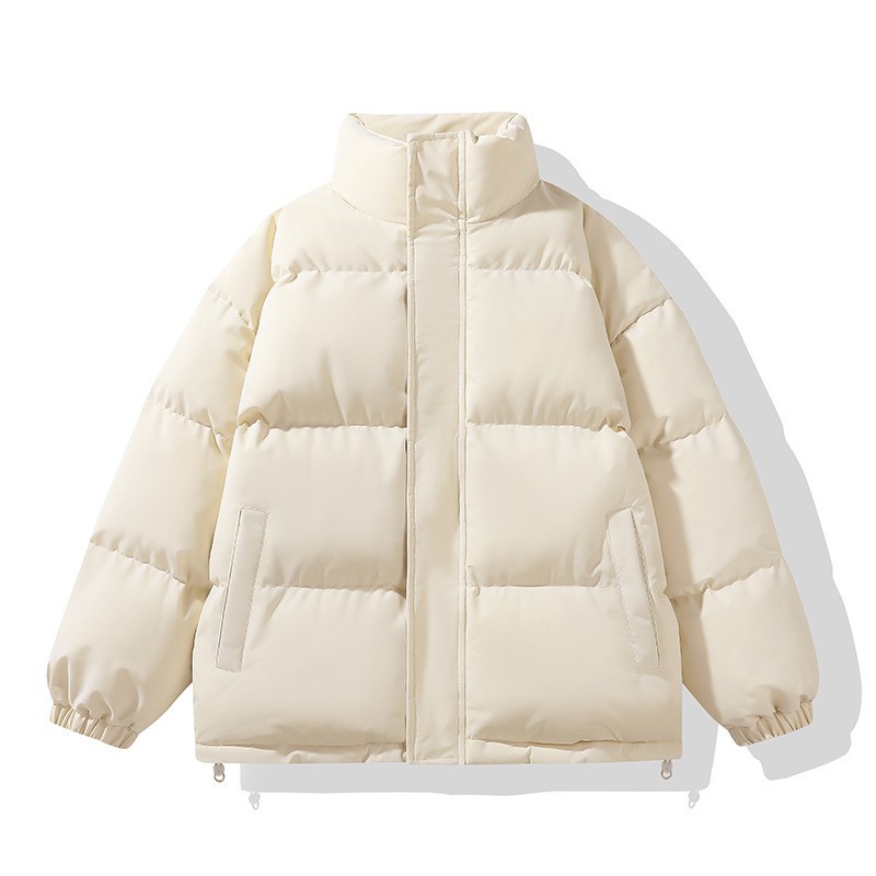 Padded Clothes For Men And Women Loose Stand-up Collar Padded Jacket Warm And Thickened Casual Padded Clothes Couple Jacket_viptrois.com