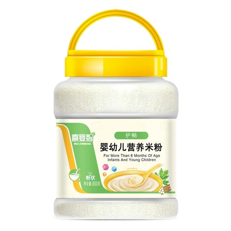 Оптовая продажа рисовой каши для младенцев, рисовая мука Xiyinzi в больших упаковках, детская пищевая добавка с кальцием, железом, цинком, рисовая каша для малышей с китайским ямсом и семенами коикса, питание для малышей.