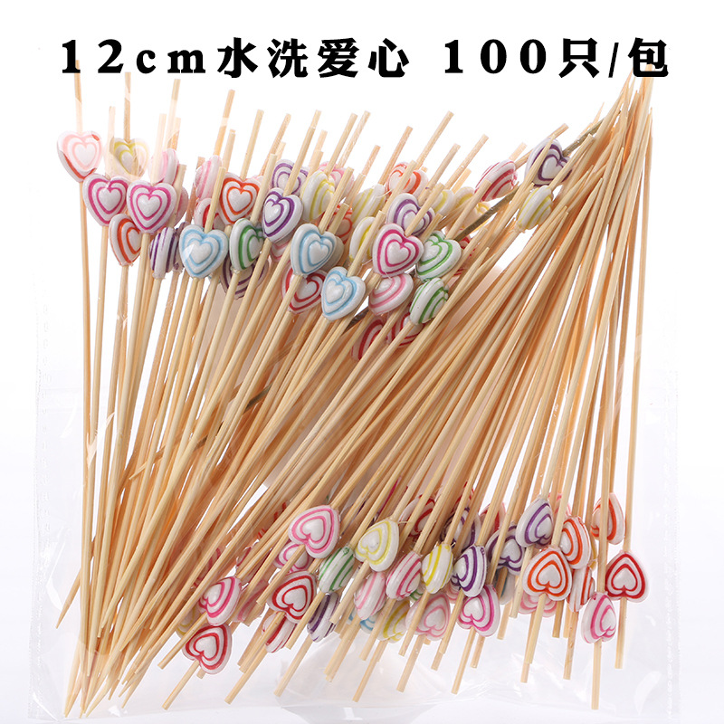 Fruit stick desechable flor stick