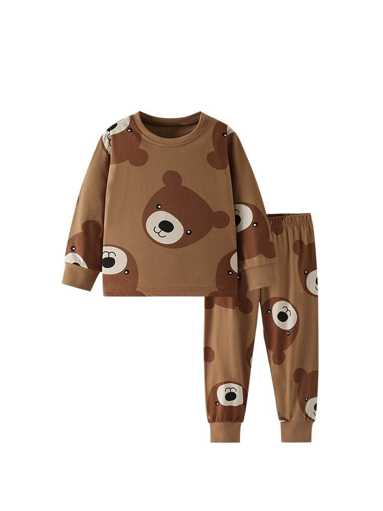 Ropa de hogar para niños malwee transfronteriza otoño e invierno nuevo traje europeo y americano para niños pequeños y medianos traje casual de dos piezas para niños guapos