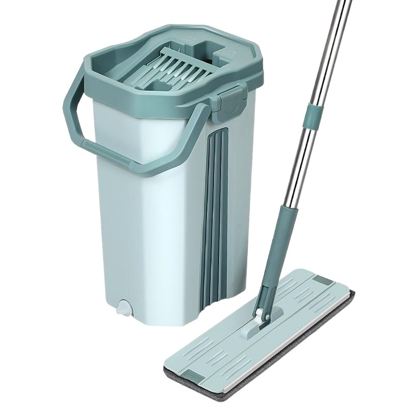 Azulejo rojo neto lavado de manos libre perezoso fregona plana hogar una red de arrastre piso de madera mojado doble uso fregona grande