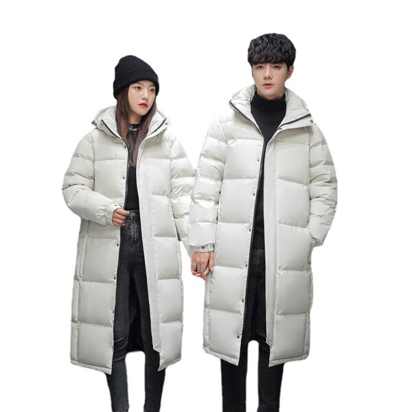 Long keep warm velvet down jacket for boys for men and women