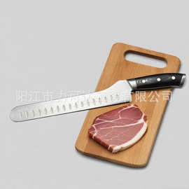 厂家批发不锈钢火腿刀厨房三文鱼寿司刀日式料理刀家用鱼生鱼片刀