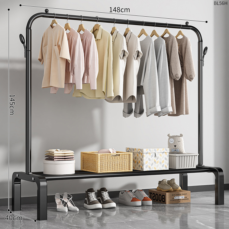 [볼드] 블랙 단극 150cm+후크 2개