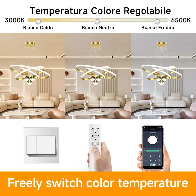 LED-потолочная лампа для гостиной, умные светильники, стиль легкой роскоши