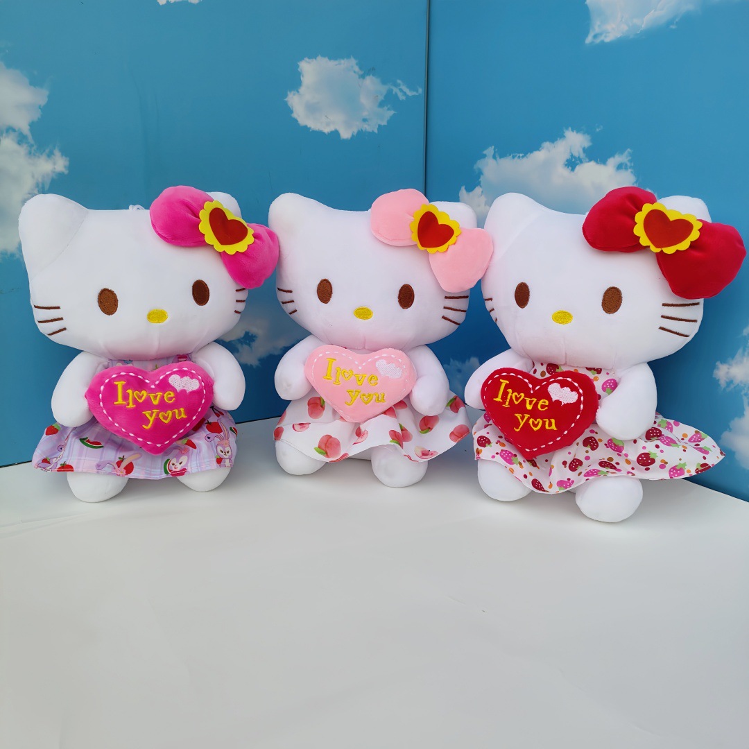 Amor regalo de San Valentín hello KT gato muñeca peluche Kulomi máquina de garras muñeca adornos
