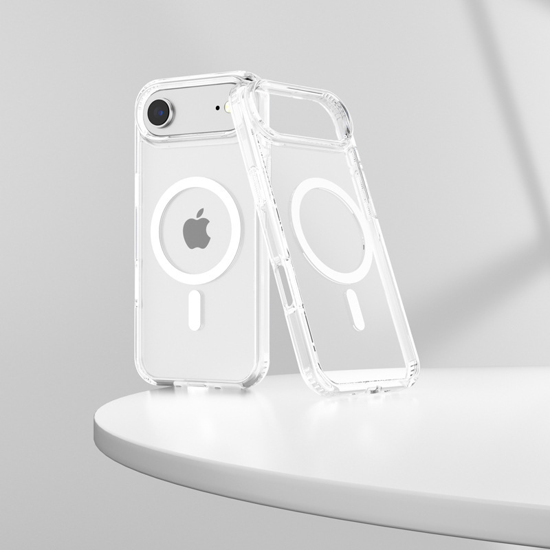 Amazon 適用 iphone17pro 携帯電話ケース透明落下防止スペースケース Apple 17Air 磁気携帯電話ケース|undefined
