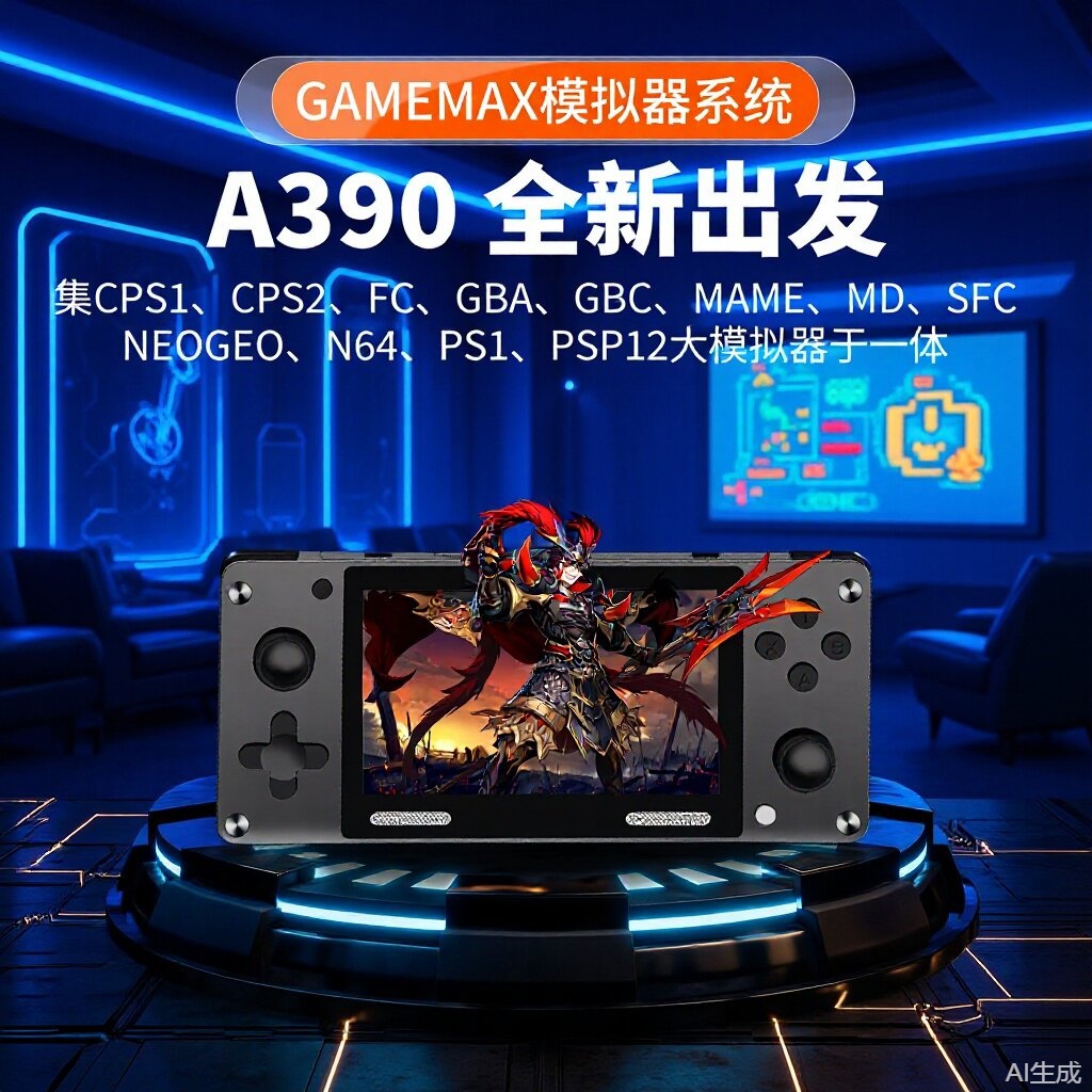 Xinguo A390 Handheld Game Console with 12 Major Emulators, Arcade Support, Psp in Stock, Wholesale Rpg Handheld Digital Device