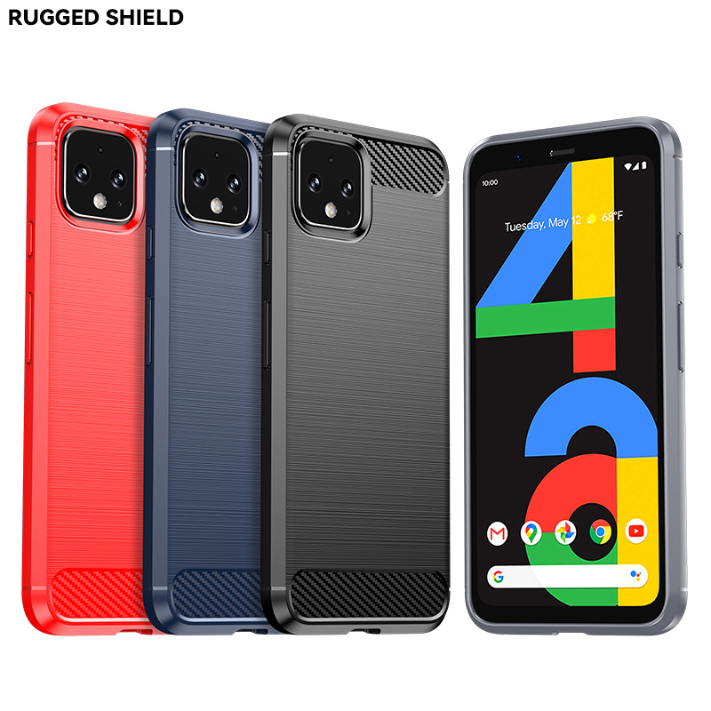 适用谷歌Pixel4/4aXL手机壳谷歌Pixel4a5G防摔拉丝保护套硅胶软壳