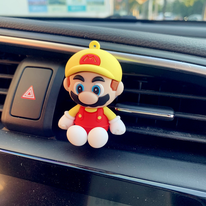 Mario Car Perfume Aire acondicionado Salida de aire Decoración del automóvil Aromaterapia del automóvil Decoración del automóvil Decoración del automóvil Adornos de dibujos animados Fragancia