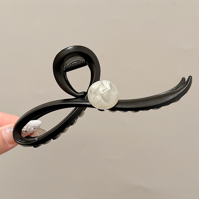 Clip de tiburón grande, clip de agarre para el cabello de placa de sensación de alta calidad, horquilla de temperamento, nuevo estilo, horquilla de gran volumen, tocado de primavera y verano, mujer