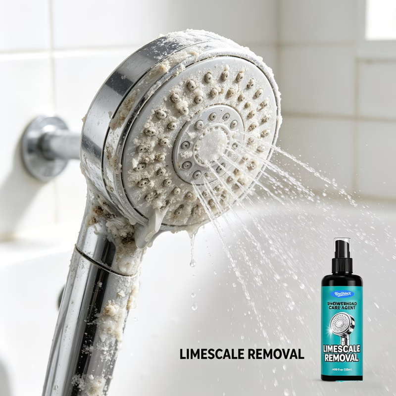 Kineshinex Shower Head Refurbishment Spray Faucet Metal Descaler Removes Calcium Stains, Mineral Deposits, and White Frost