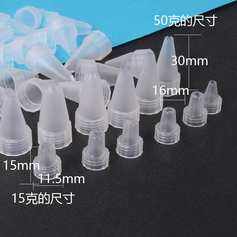 Boquilla de pastelería de plástico estilo opcional DIY accesorios de cáscara del teléfono móvil de crema de simulación al por mayor material de boquilla de pastelería pegamento image 4