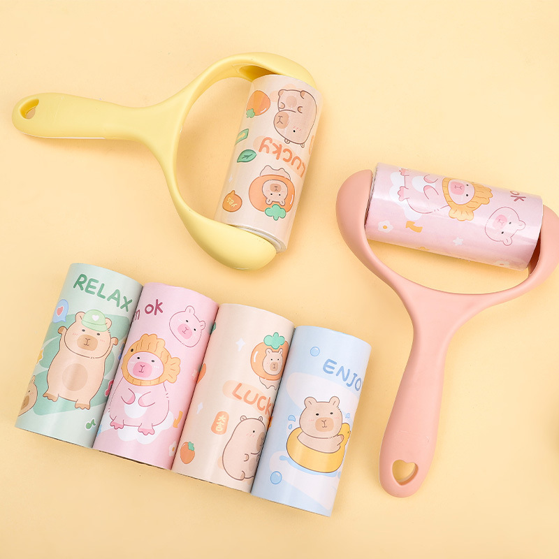 アニメの除毛器セットかわいい粘毛器ブラシ服ペットの毛がくっつく家庭の除毛器の交換|undefined