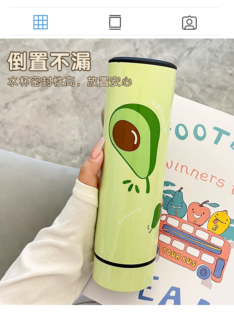 Creative, personalized and trendy insulated cups, simple and ins Japanese stainless steel water cup gifts for male and female students pic 33