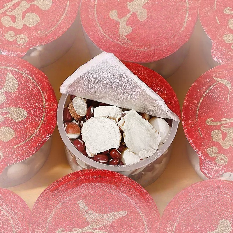 Adzuki Bean Hairy Fig Poria Tea Chi Xiao Dou Wu Zhi Mao Tao Fu Ling 12g x 15 Cans Wellness Tea Bags in use