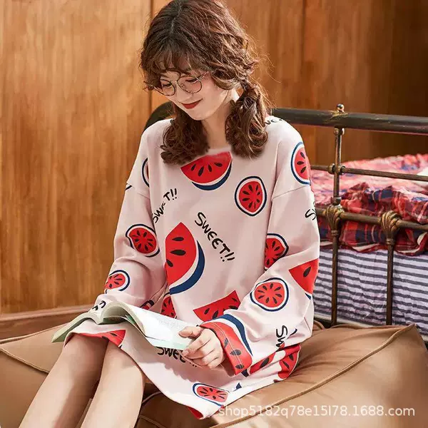 Long watermelon skirt