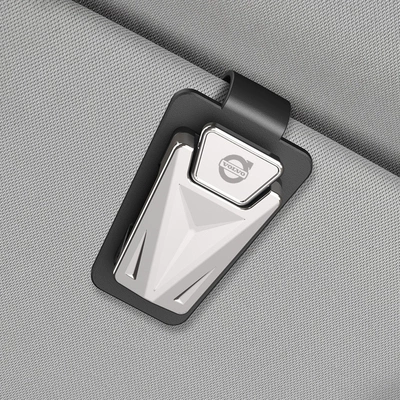 Storage Clip Multifunctional Sunglasses — Car Glasses Clip/Bill Clip - bright-silver-volvo