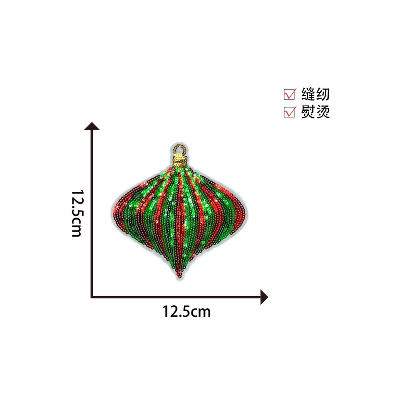 サンタクローススパンコール刺繍コンピュータ刺繍衣類靴と帽子布ステッカーハンドアカウント DIY パッチステッカー刺繍手縫い|undefined