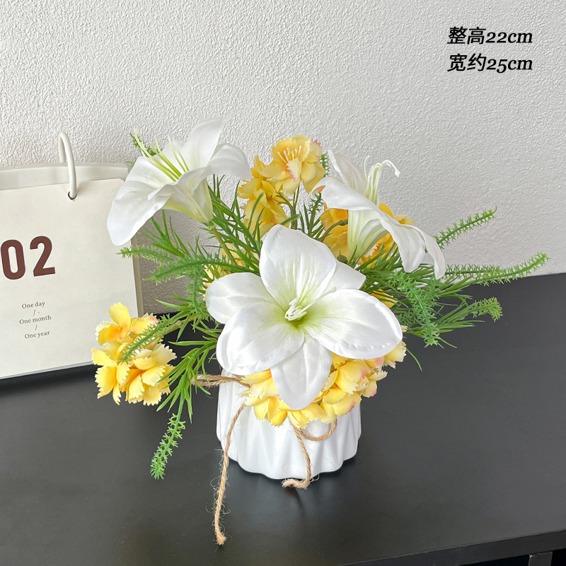 Amaryllis 갈대 잔디 요정 벚꽃 나비 세라믹 병