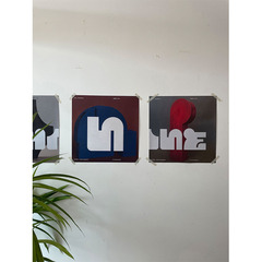 [Combination Small Square] Designer Cafe Multi-Size Combination Wall Sticker Picture Core Decorative Painting Poster