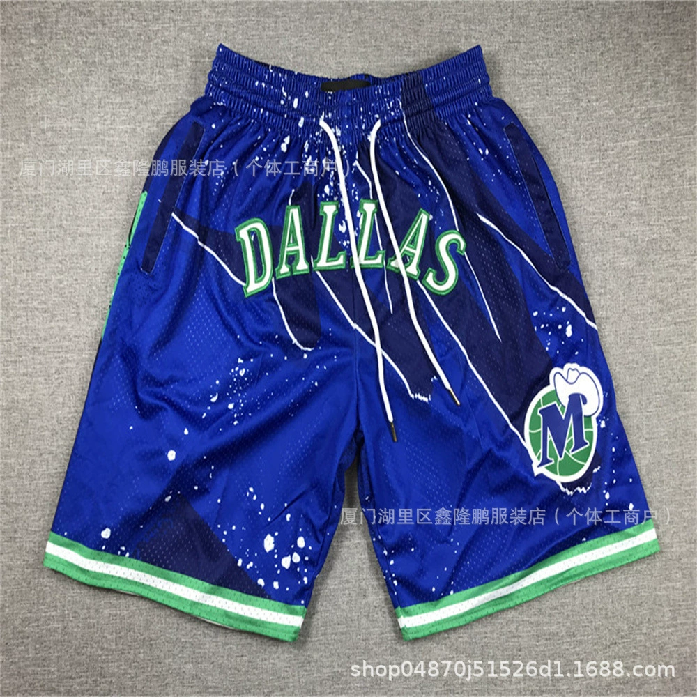 Американские карманные штаны Timberwolves NFL Lakers Clippers Bucks Heat Magic Mavericks Celtics Гортензиевые штаны