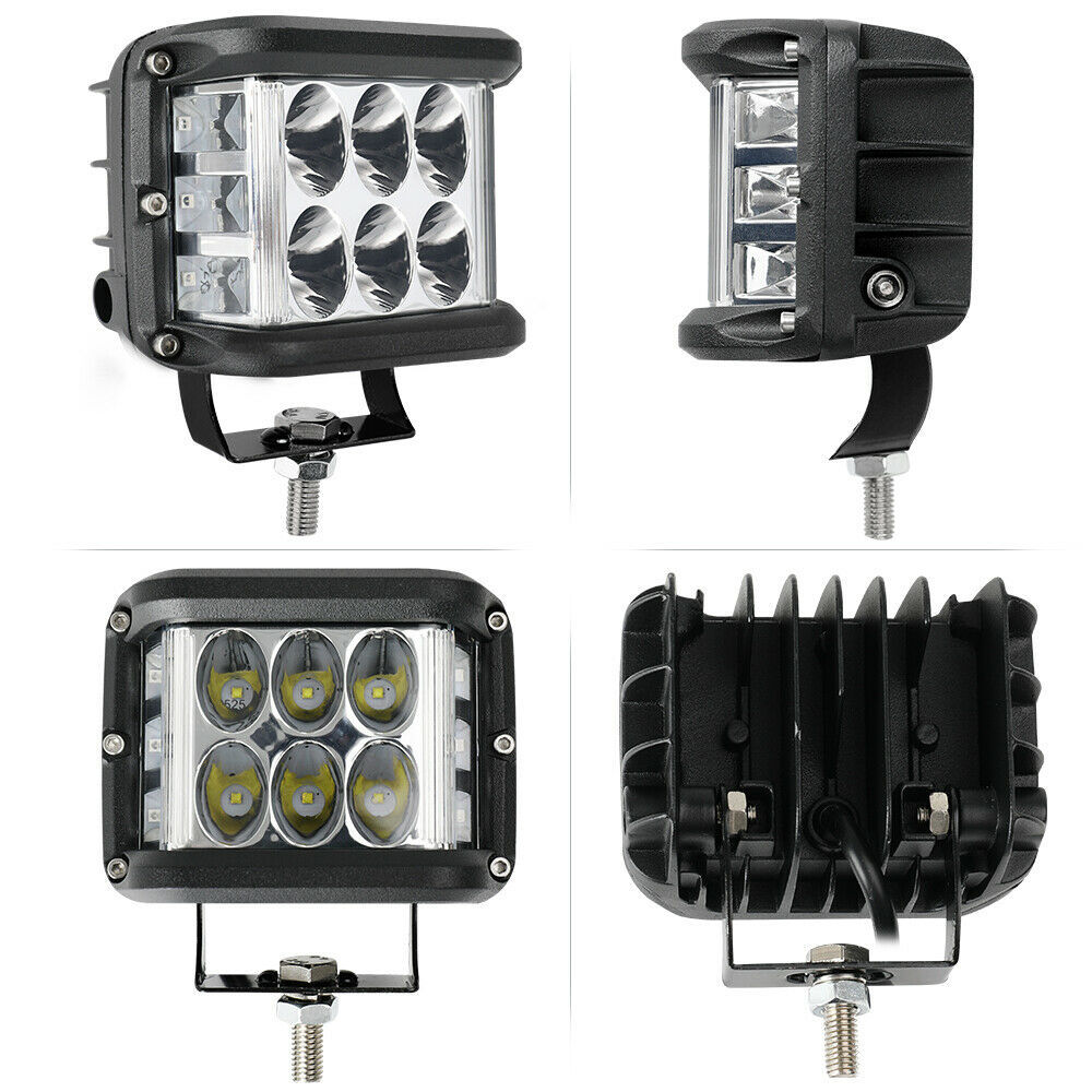 Transfronterizos para tres lados iluminados LED lámpara de trabajo Wrangler lateral estallado parpadeo vehículo todoterreno foco lámpara de niebla 60W image 6