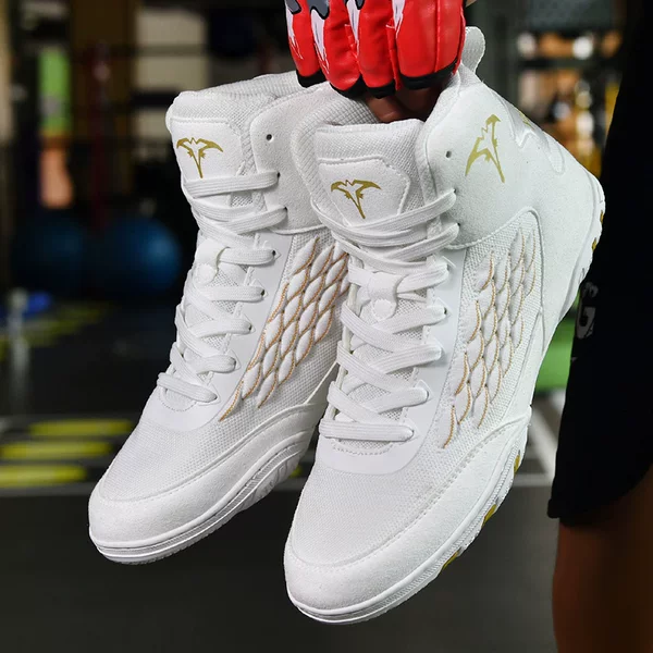Boxing Shoes for Men and Women, Mid-Cut Sanda Shoes, High-Cut Fighting Training Shoes, Wrestling Shoes, Boots, Boxing Shoes, Dropshipping