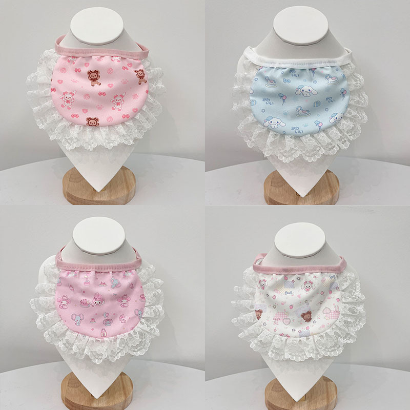 Dog bib, puppy drool towel, eating bib, pet drool bib, neck scarf accessory, decoration for Yorkshire terriers and small dogs