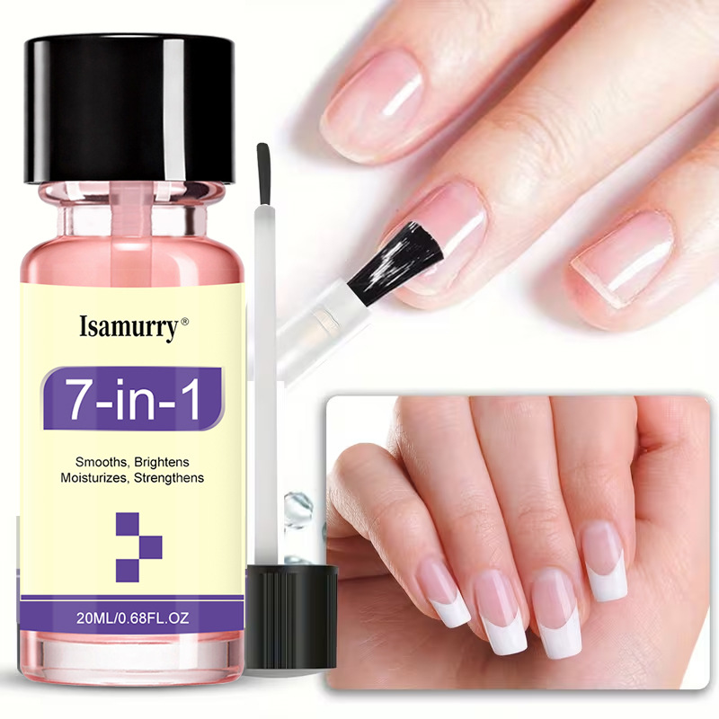 Cross-border anti-breakage nail strengthening liquid improves fragile and rough nails - fast-acting packaging in English