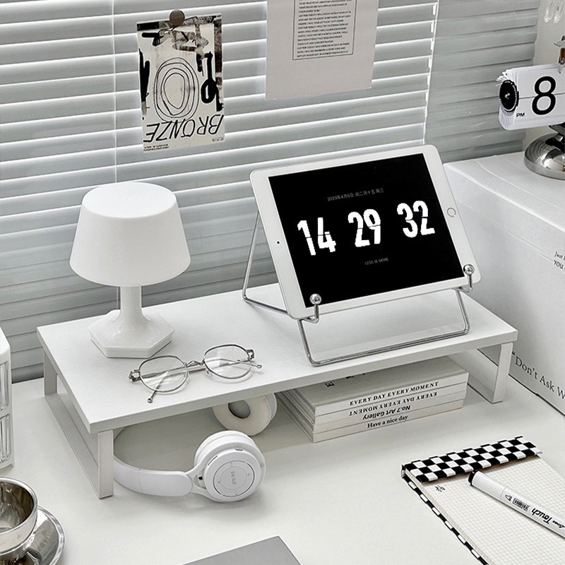 Casual Storage Rack Mobile Phone Tablet Holder Ins Style Metal Iron Shelf Multi-Functional Desktop Notebook Holder