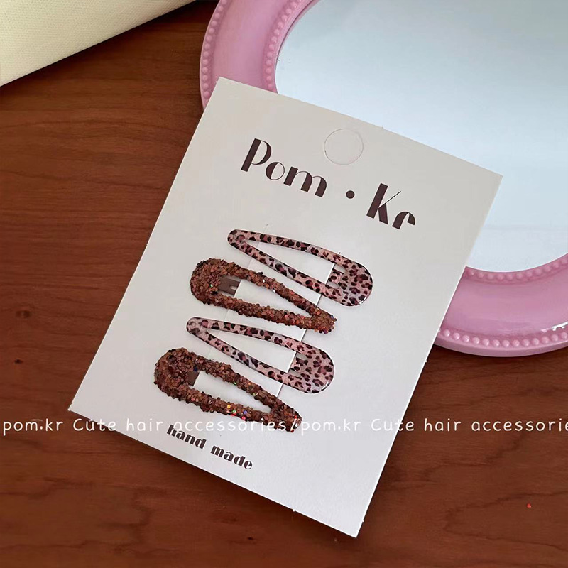 Pinzas BB infantiles con lentejuelas – colores vibrantes, para flequillo/cabello fino