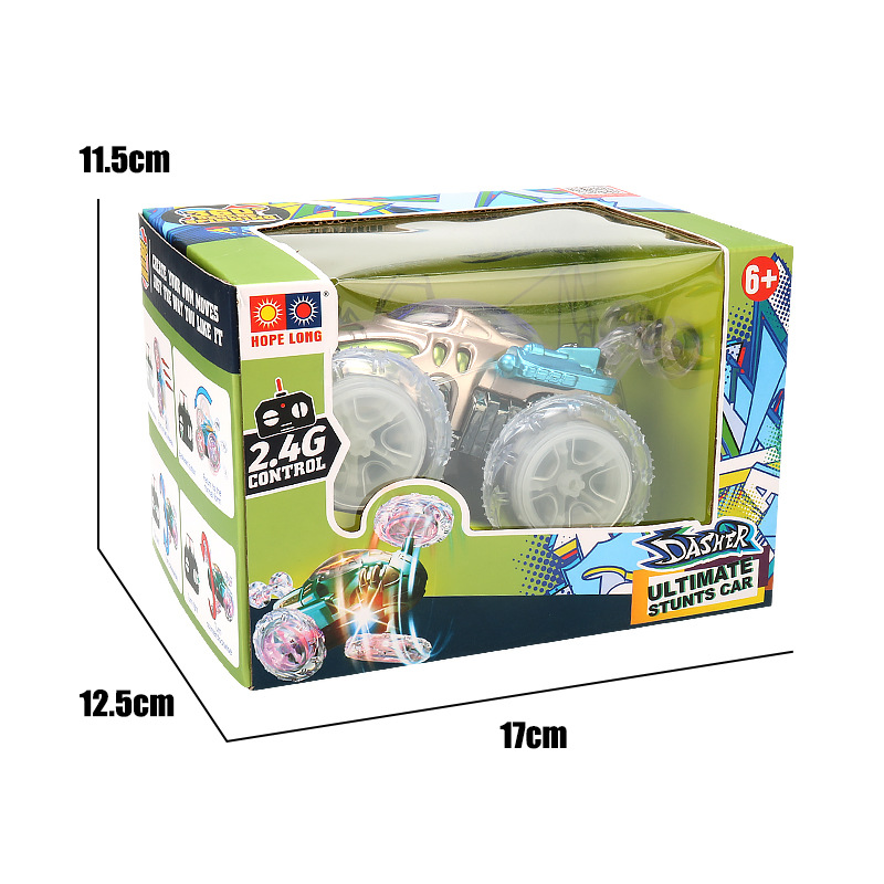 Nuevos productos transfronterizos, camión volquete de control remoto, acrobacias, rollos, luz ligera, coche de control remoto, juguete para niños, coche de control remoto, niño