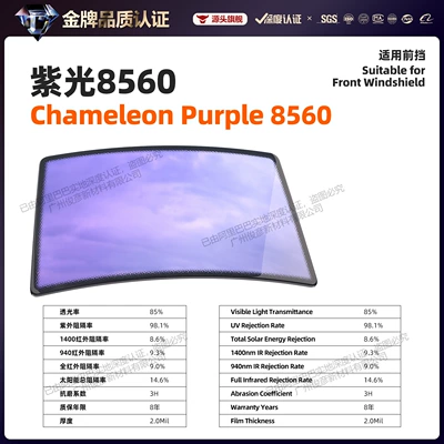 Imperial Purple Series Car Window, Automotive Film - 152m-17m-front-block-size-ziguang-8560