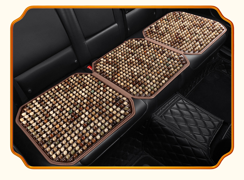 Bodhi Seed All-Season Car Seat Cushion Is Comfortable and Breathable. Summer Beads Car Seat Cushion Natural Bodhi Beads