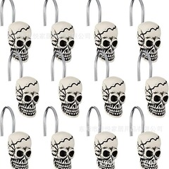 12 個クロスボーダー電子商取引 temu 西音アマゾンハロウィン売れ筋製品装飾シャワーカーテンフック