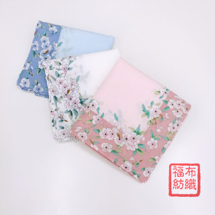 45cm Women's Pure Cotton Printed Handkerchief Japanese Style Handkerchief Handkerchief Wedding Gift