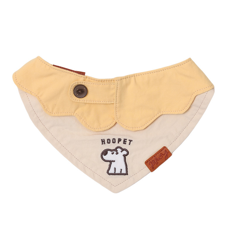 HOOPET Toalla de saliva para perros Pet Puppy West Highland Babero Accesorios Toalla triangular Puppet Cat Dog Bib
