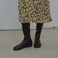 2025年秋季新款韩版圆头弹力瘦瘦靴复古显瘦内增高骑士高筒靴女