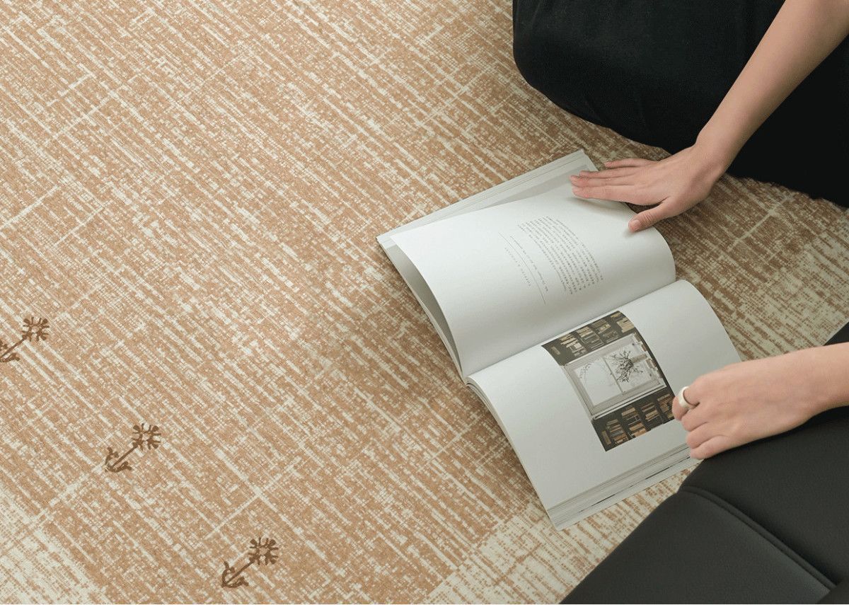 Cream Carpet 2025 New Model Living Room Floor Mat, Washable, Wear-Resistant, Waterproof, High-End Modern Bedroom, Formaldehyde-Free, Non-Slip