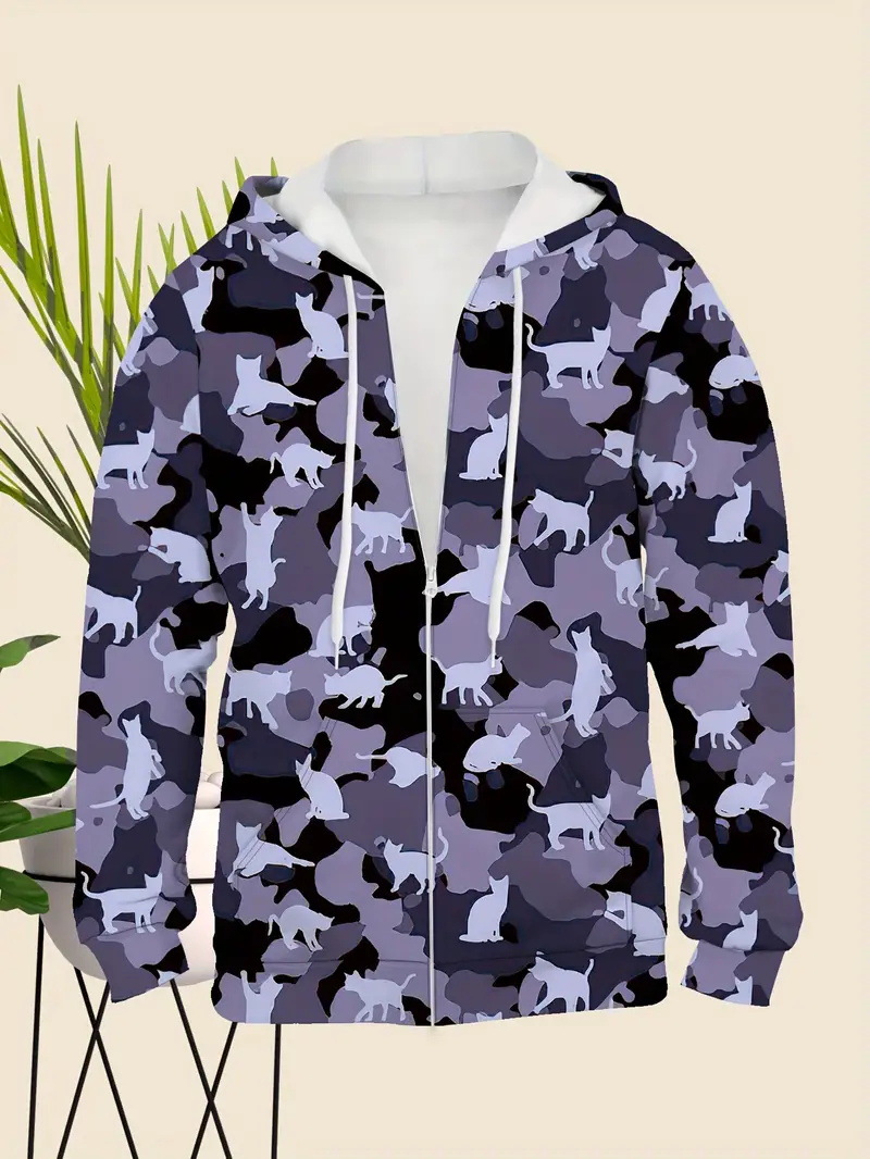 Comercio exterior nueva impresión 3D moda personalidad creativa hombre con capucha esqueleto chaqueta de suéter casual MF08
