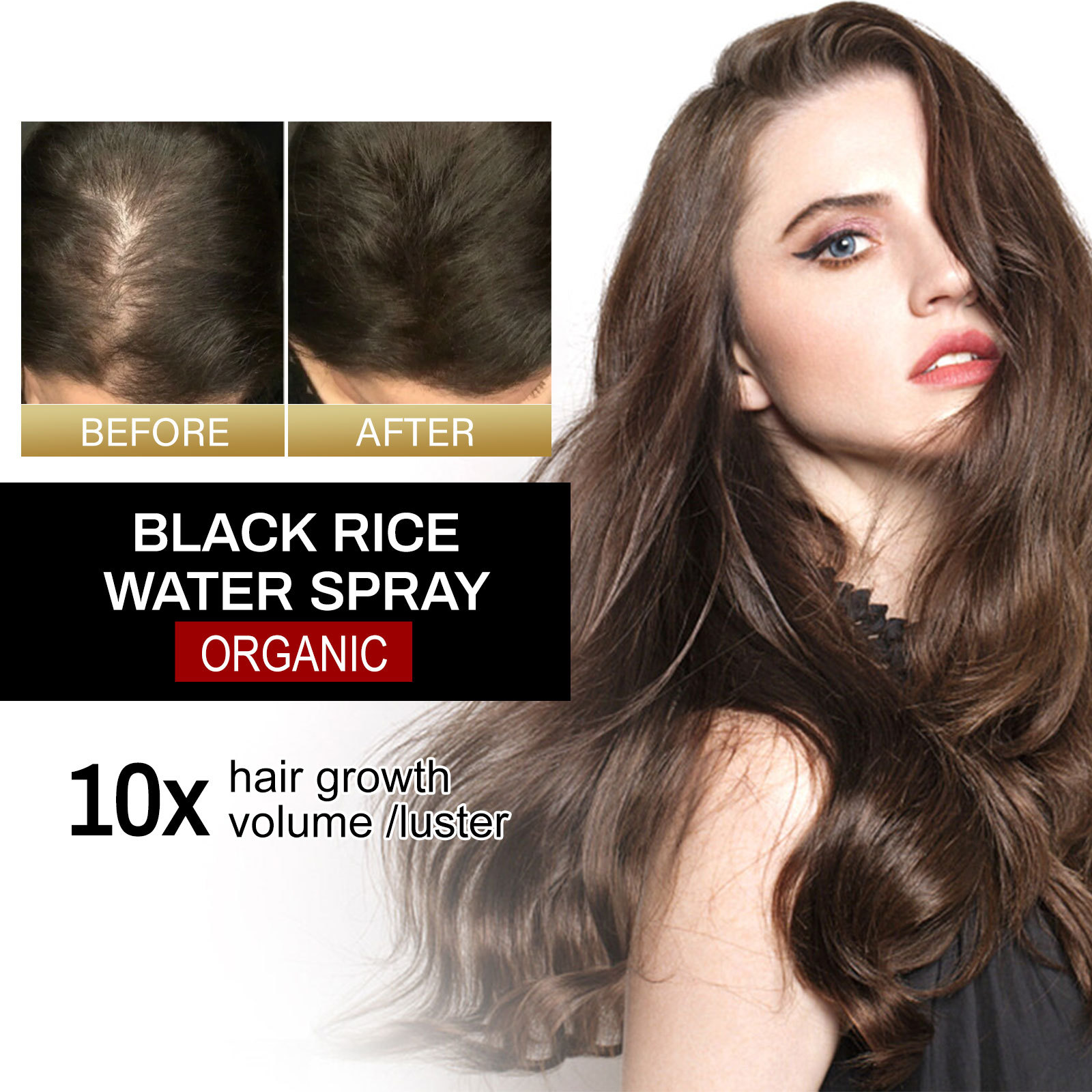 EELHOE spra de arroz negro, reparación fuerte, firme y densa que nutre la raíz del cabello, alisa el cabello y crece_voghion.com