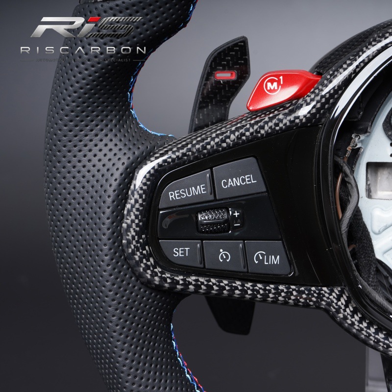 Suitable for Bmw Cs Forged Carbon Fiber Steering Wheel with m Sports Steering Wheel G20G30G05G01G22G11G02G06