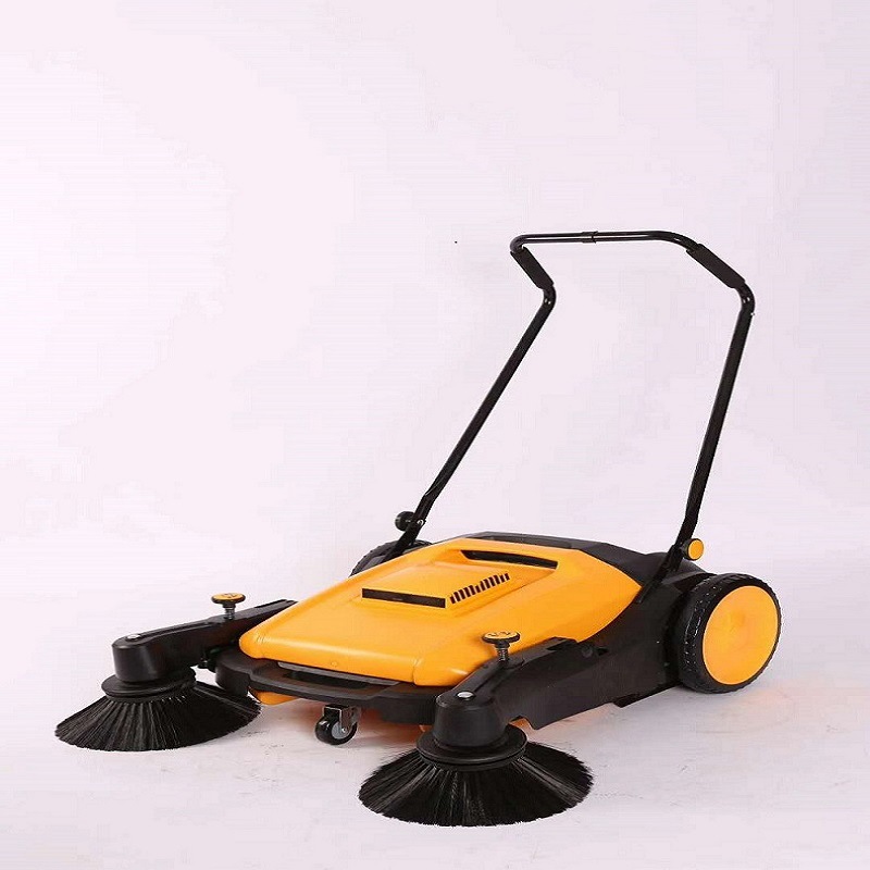 工厂直发新款单人手推式扫地机 大双轮刷电动喷雾型道路清扫机