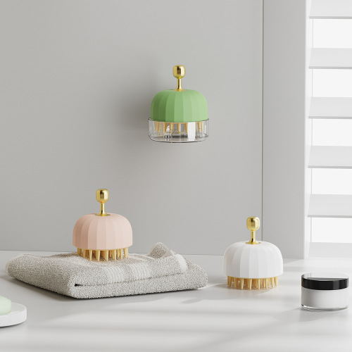 Silicone shampoo brush, soft tooth shampoo, massage comb, scalp anti-itch shampoo comb, head scratcher, wall-mounted pet bath brush