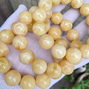 Raw Ore Russian Beeswax Beads Amber Beads Bracelet Chicken Yellow Beeswax Diy Accessories Technology Suede Beads