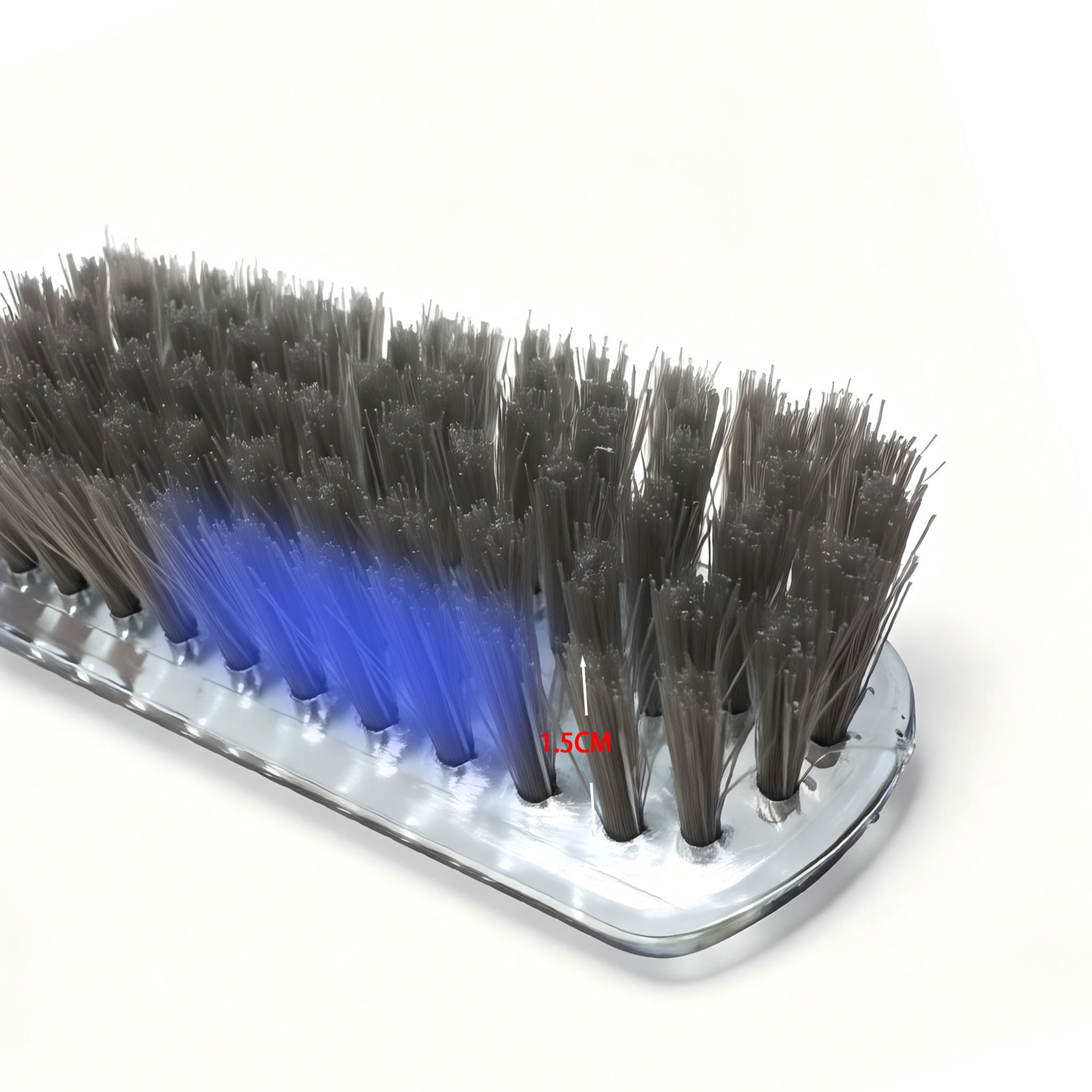 Shoe brush home plastic long handle crystal shoe cleaning brush hard and soft gray hair laundry brush collar clothes shoe board brush 2