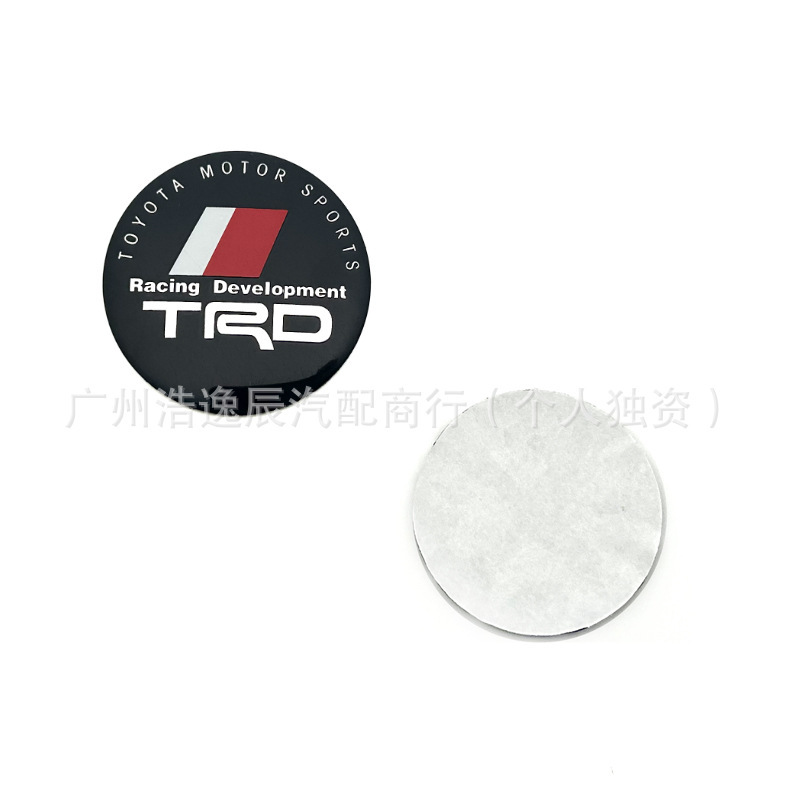 适用丰田轮毂盖贴标56MM 60mm 65MM改装轮胎中心标志贴TRD WRC GR|undefined