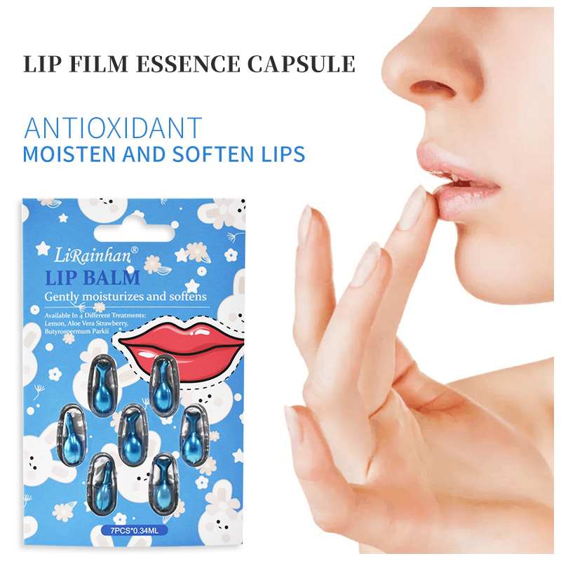 Cross-Border Autumn and Winter Chicken Leg Lip Cream Lip Care Moisturizing Hydrating Lip Essence Capsules Wholesale in Stock